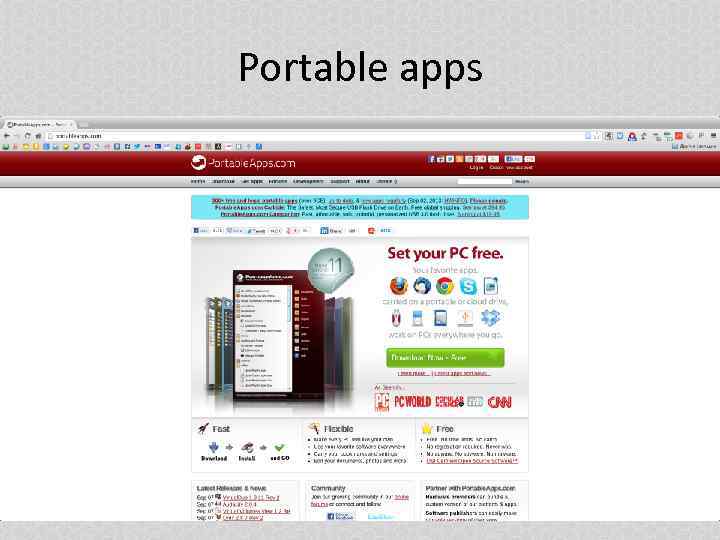 Portable apps 