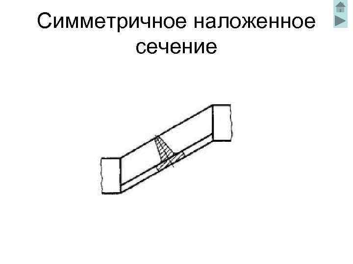 Симметричное наложенное сечение 