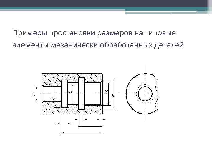 Простановка размеров на сборочном чертеже