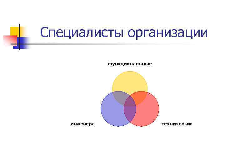 Специалисты организации функциональные инженера технические 