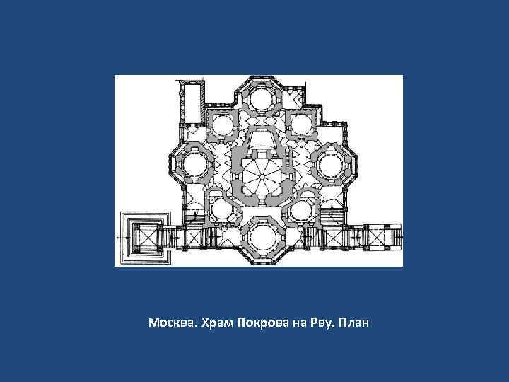 Москва. Храм Покрова на Рву. План 