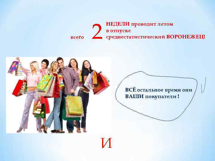 всего 2 НЕДЕЛИ проводит летом в отпуске среднестатистический ВОРОНЕЖЕЦ! и ВСЁ остальное время они