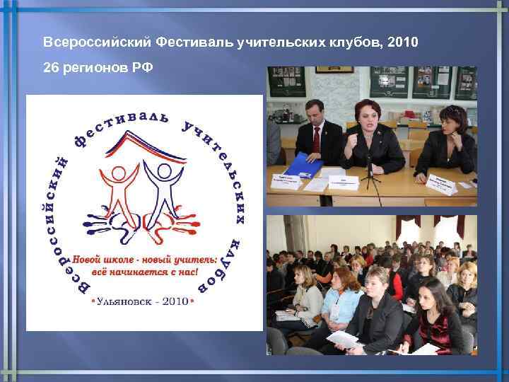 Всероссийский Фестиваль учительских клубов, 2010 26 регионов РФ 