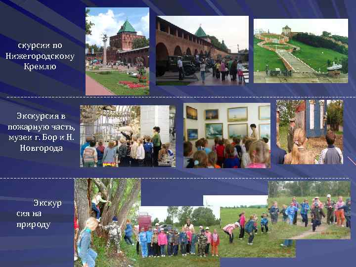 Эк скурсии по Нижегородскому Кремлю Экскурсия в пожарную часть, музеи г. Бор и Н.