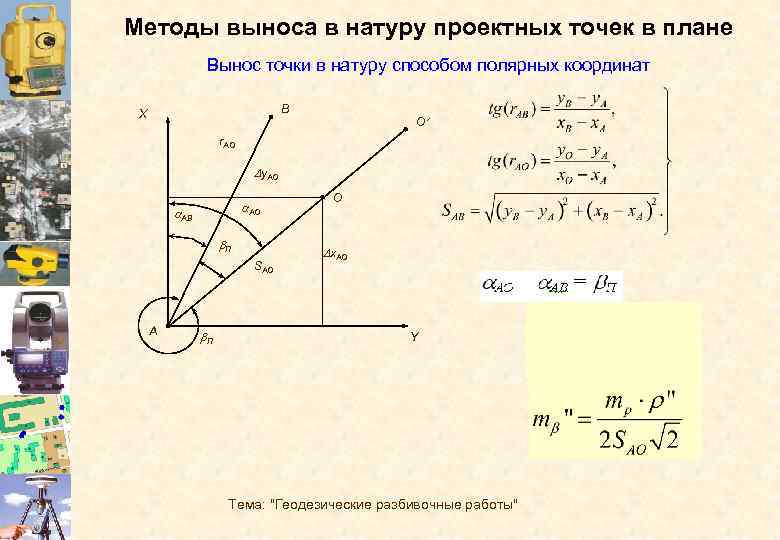 Геодезические разбивочные работы или перенесение проекта в натуру выполняют для того чтобы