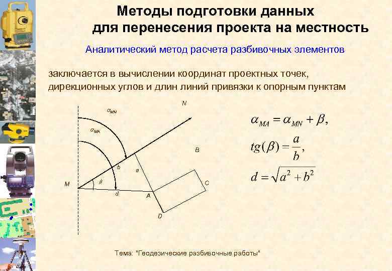 Способы перенесения проектов в натуру