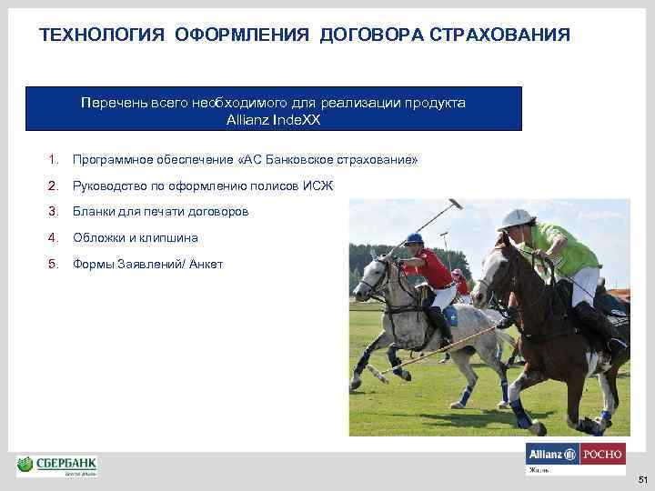 ТЕХНОЛОГИЯ ОФОРМЛЕНИЯ ДОГОВОРА СТРАХОВАНИЯ Перечень всего необходимого для реализации продукта Allianz Inde. XX 1.