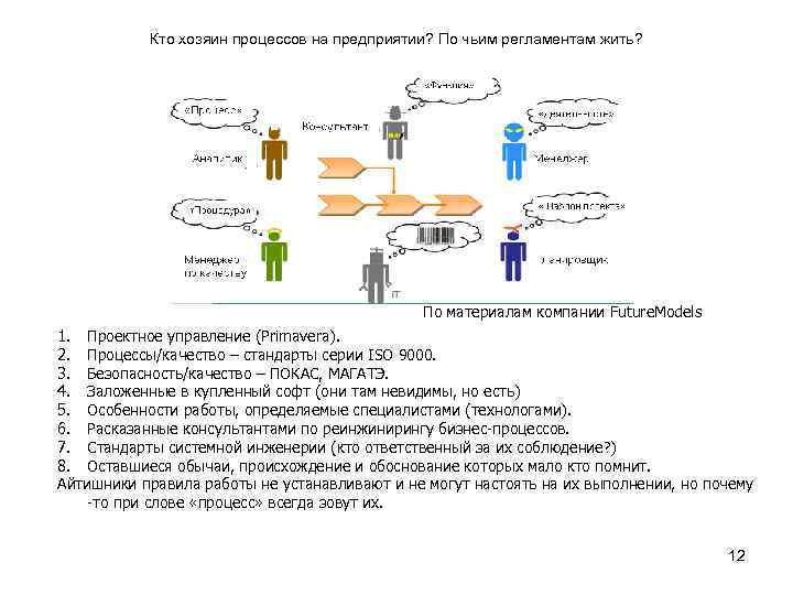 Кто хозяин процессов на предприятии? По чьим регламентам жить? По материалам компании Future. Models
