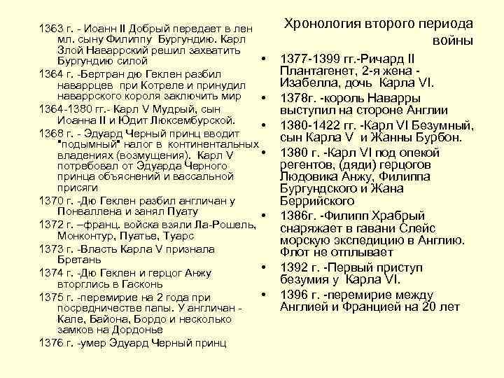 1363 г. - Иоанн II Добрый передает в лен мл. сыну Филиппу Бургундию. Карл