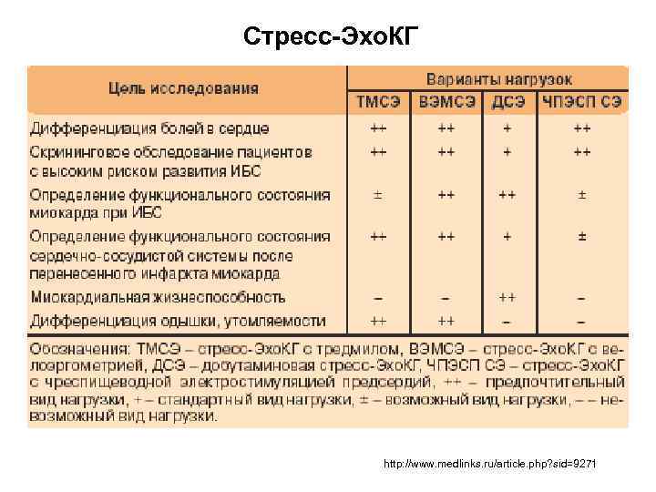 Стресс эхокг презентация