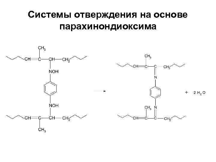 Системы отверждения на основе парахинондиоксима 