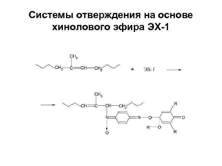 Системы отверждения на основе хинолового эфира ЭХ-1 