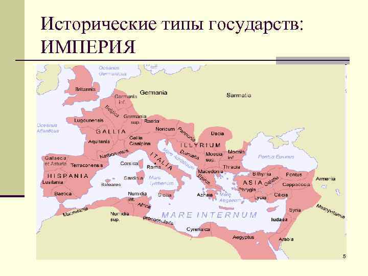 Исторические типы государств: ИМПЕРИЯ 5 