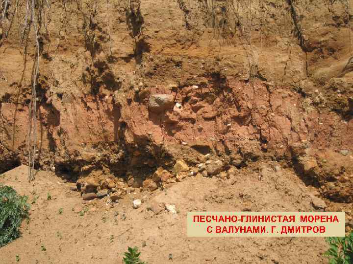 ПЕСЧАНО-ГЛИНИСТАЯ МОРЕНА С ВАЛУНАМИ. Г. ДМИТРОВ 