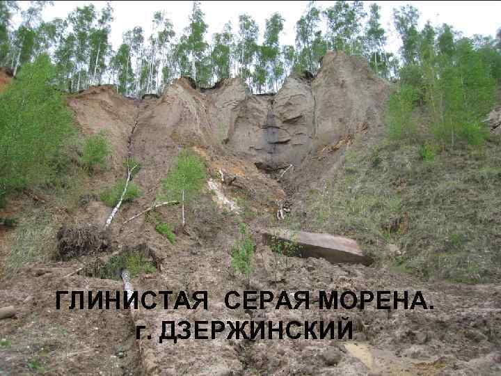 ГЛИНИСТАЯ СЕРАЯ МОРЕНА. г. ДЗЕРЖИНСКИЙ 