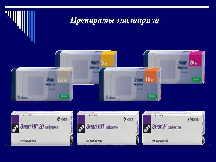Препараты эналаприла 