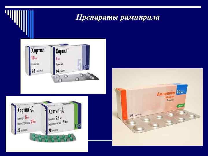Препараты рамиприла 