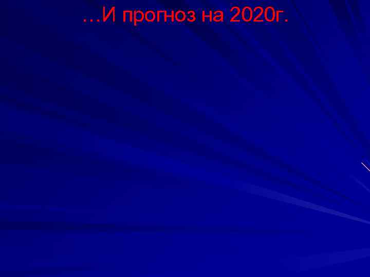 …И прогноз на 2020 г. 