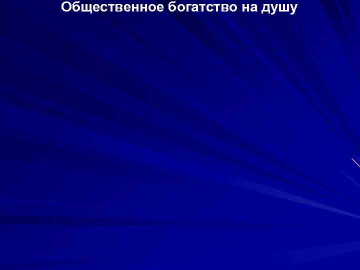 Общественное богатство на душу 