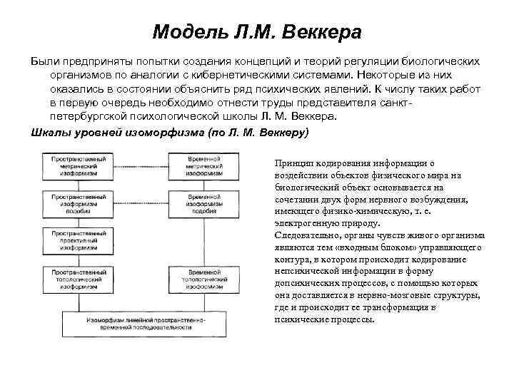 Процесс л. Психические процессы по Веккеру. Теория регуляции. Единая теория психических процессов Веккера схема. Классификация Веккера.