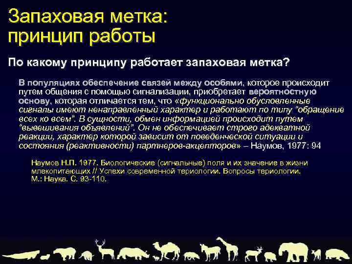 Запаховая метка: принцип работы По какому принципу работает запаховая метка? В популяциях обеспечение связей