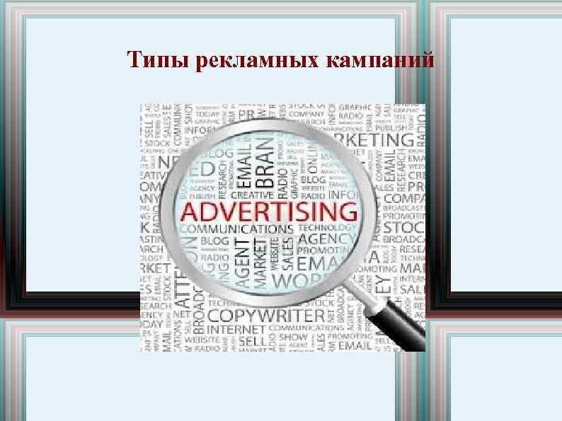 Типы рекламных кампаний 