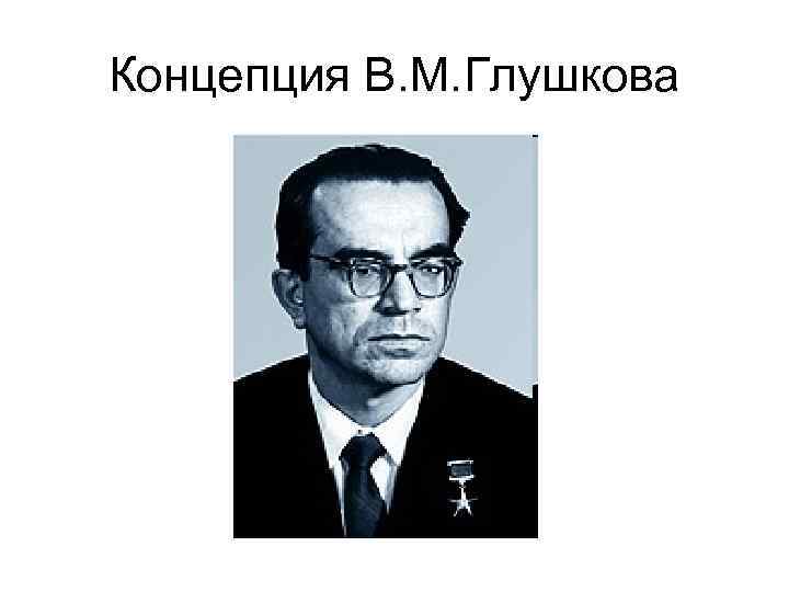 Концепция В. М. Глушкова 