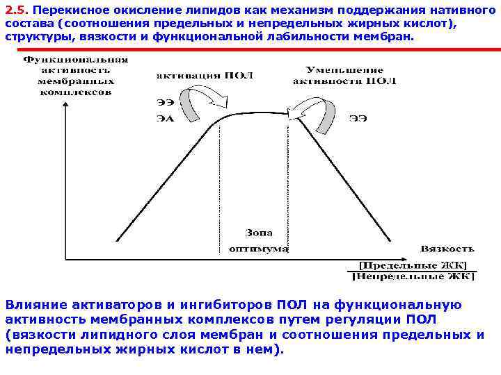 2. 5. Перекисное окисление липидов как механизм поддержания нативного состава (соотношения предельных и непредельных