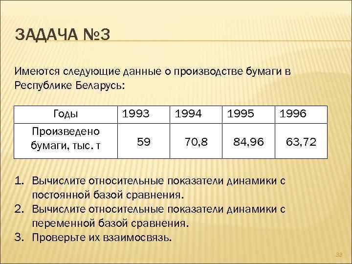 Имеются следующие данные о производстве бумаги в РФ. Имеются следующие данные о производстве
