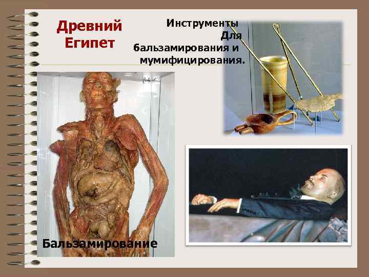 Древний Египет Инструменты Для бальзамирования и мумифицирования. Бальзамирование 