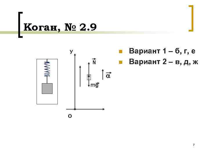 Коган, № 2. 9 n У n N Вариант 1 – б, г, е