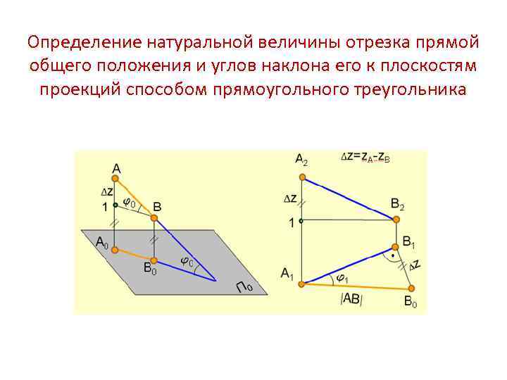 Натуральная величина отрезка