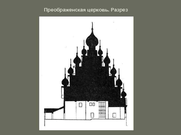 Преображенская церковь. Разрез 