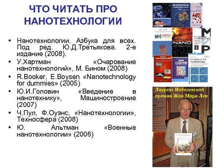 ЧТО ЧИТАТЬ ПРО НАНОТЕХНОЛОГИИ • Нанотехнологии. Азбука для всех. Под ред. Ю. Д. Третьякова.