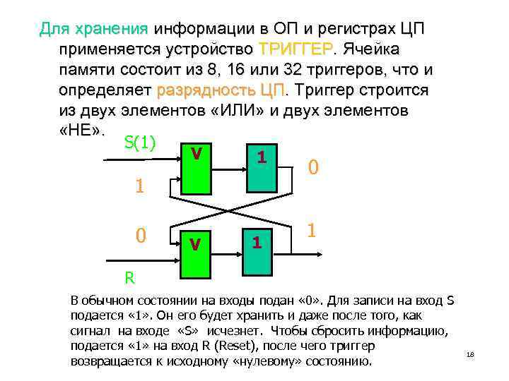 Какое состояние триггера хранит информацию 1 1. Логическая схема ячейки памяти. В-триггер (ячейка памяти на элементах и-не) схема. Триггерная ячейка памяти. Триггер памяти схема.