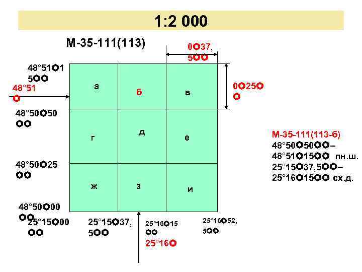 1: 2 000 М-35 -111(113) 48° 51 1 5 48° 51 а 48° 50