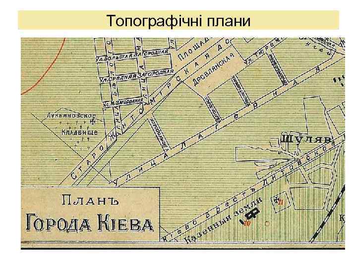 Топографічні плани 
