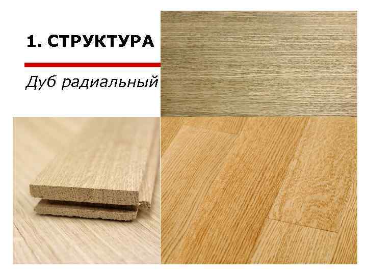 1. СТРУКТУРА Дуб радиальный 