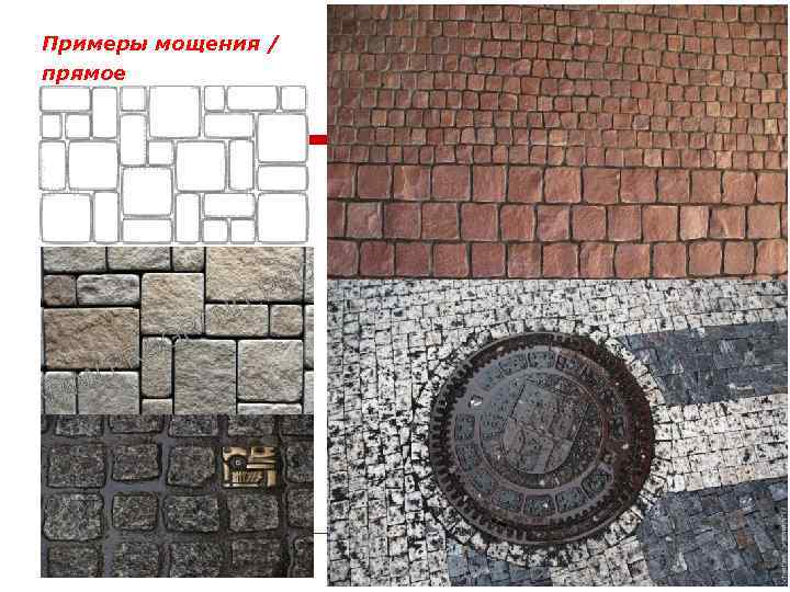 Примеры мощения / прямое 