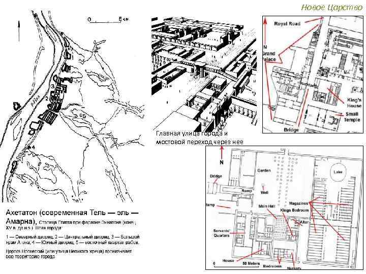 Новое Царство Главная улица города и мостовой переход через нее 