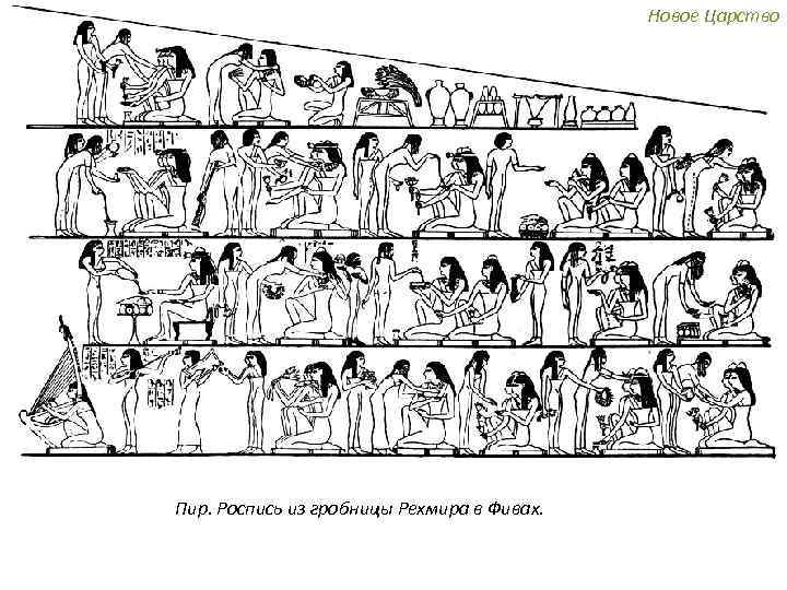 Новое Царство Пир. Роспись из гробницы Рехмира в Фивах. 