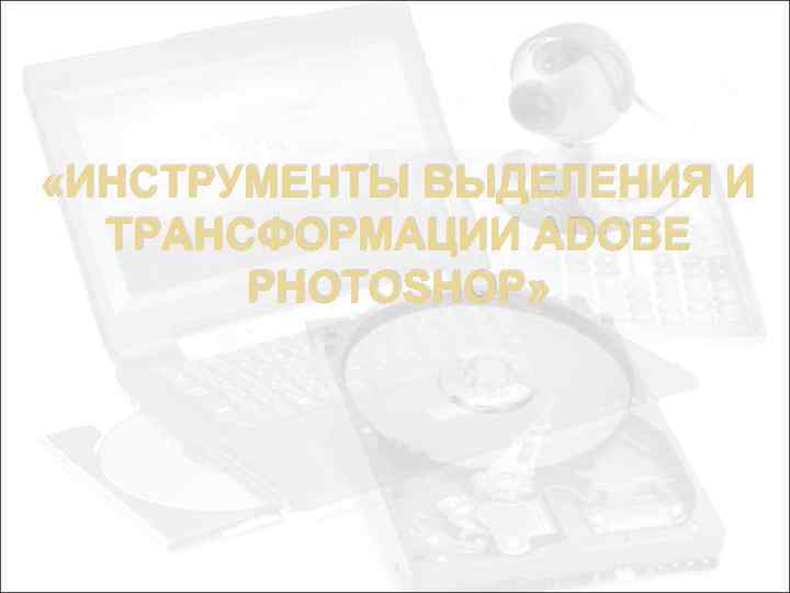  «ИНСТРУМЕНТЫ ВЫДЕЛЕНИЯ И ТРАНСФОРМАЦИИ ADOBE PHOTOSHOP» 