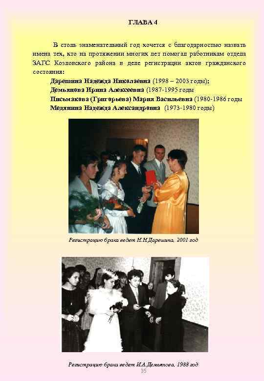 ГЛАВА 4 В столь знаменательный год хочется с благодарностью назвать имена тех, кто на