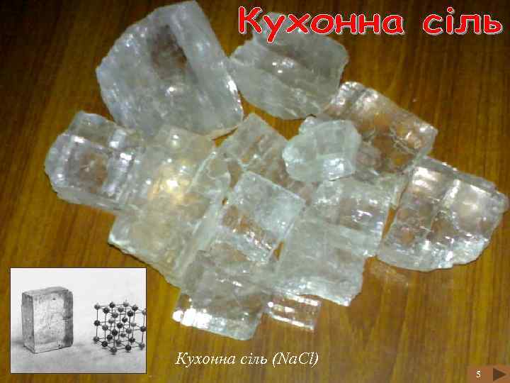Кухонна сіль (Na. Cl) 5 