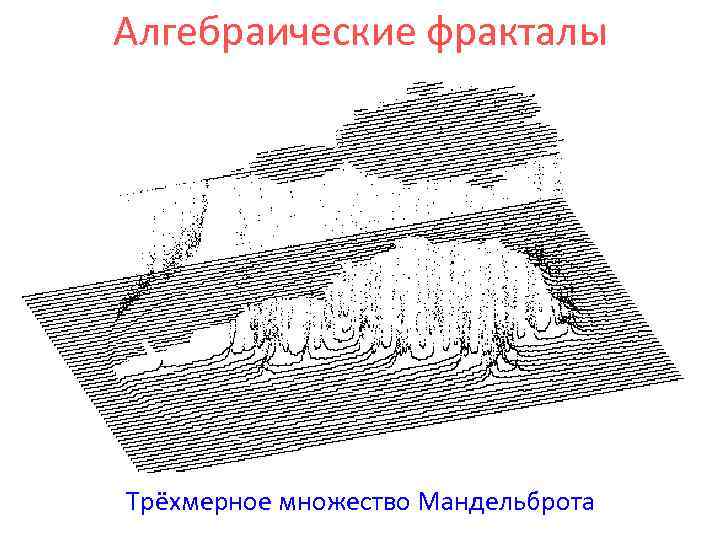 Алгебраические фракталы Трёхмерное множество Мандельброта 