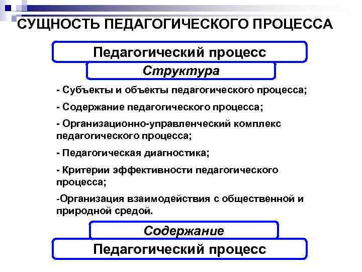 Содержание педагогического образования