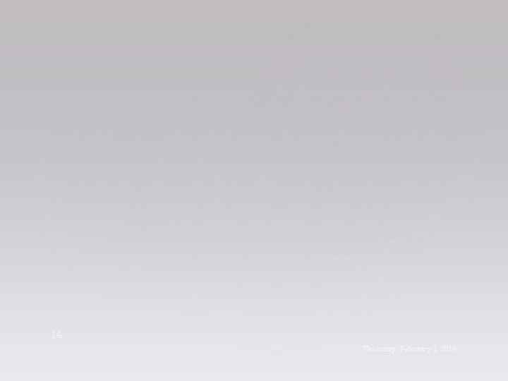 14 Thursday, February 1, 2018 