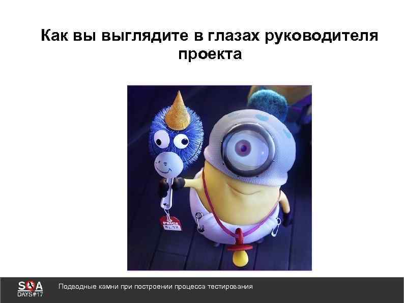 Как вы выглядите в глазах руководителя проекта Подводные камни при построении процесса тестирования 