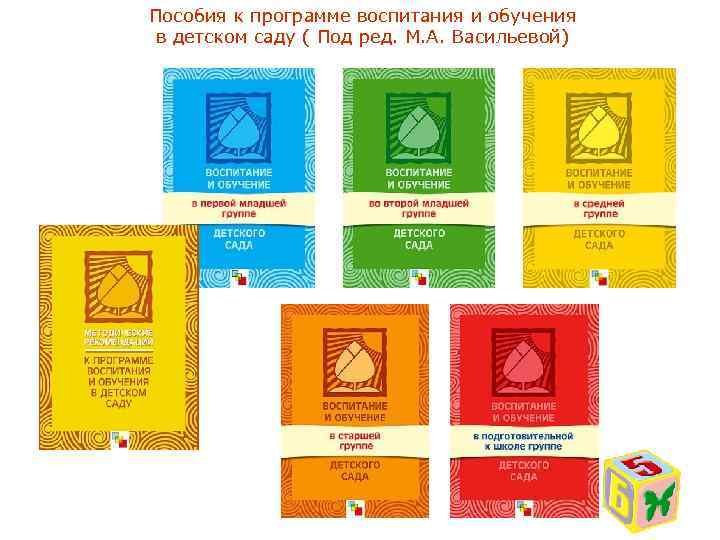 Пособия к программе воспитания и обучения в детском саду ( Под ред. М. А.