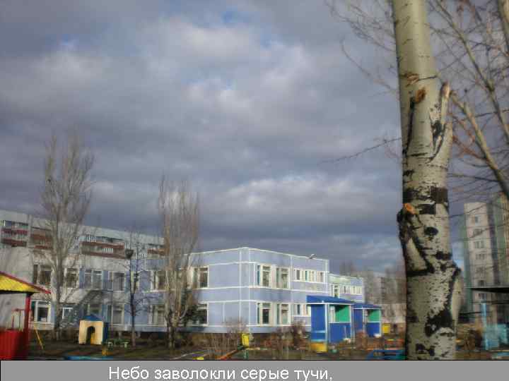 Небо заволокли серые тучи, 